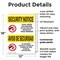 Signmission Knives Weapons Banned Bilingual OSHA Security Notice Sign, Plastic, 12in W x 18in L, 2PK OS-2PACK-SN-P-1218-L-11555 - alternate 7